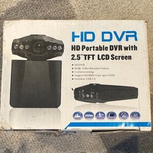 Black Portable Video Recorder with 2.5" TFT LCD Screen